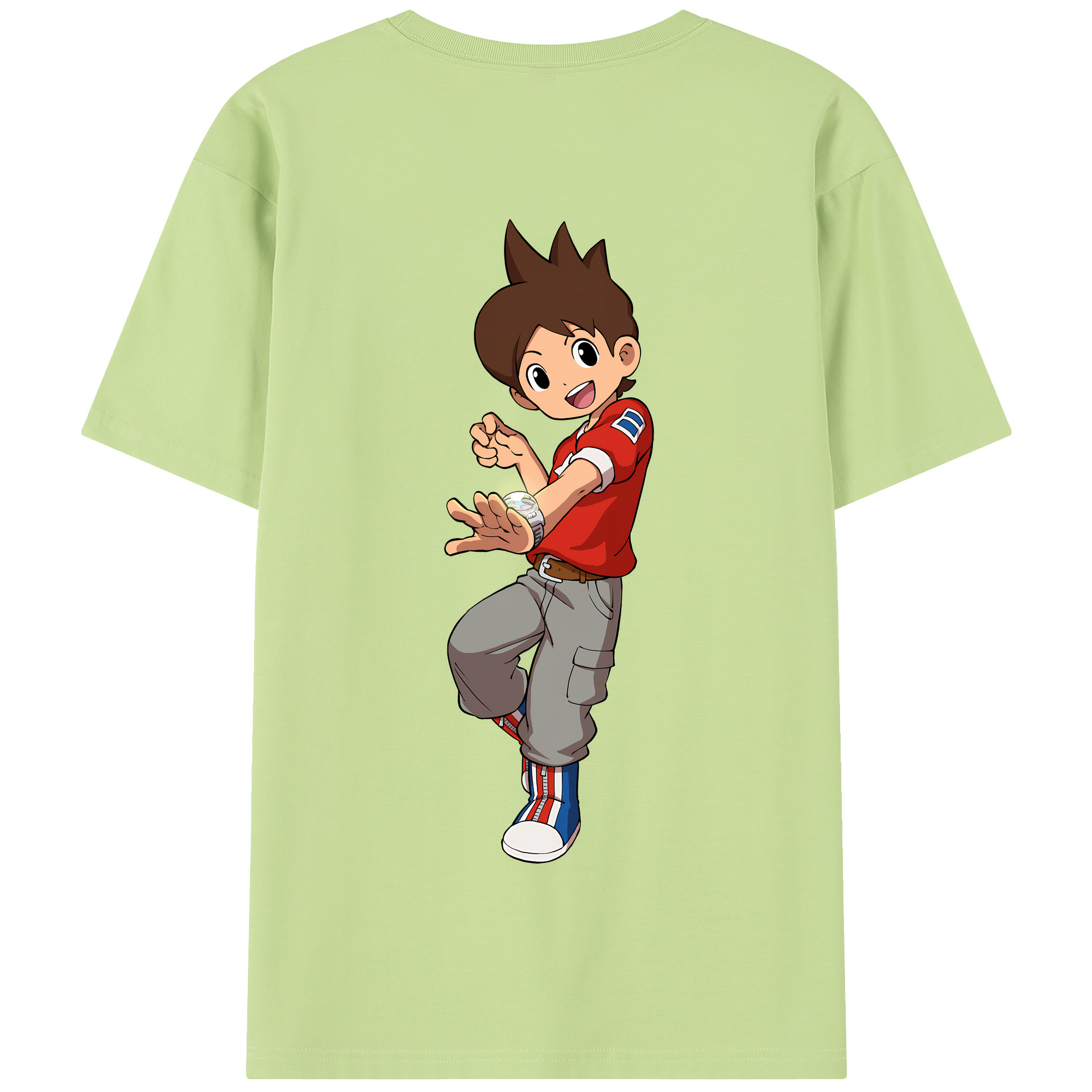 （画像用） 妖怪ウォッチ Yo-kai Watch 綿100％半袖Tシャツ（背面プリント）